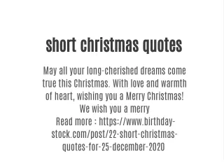 short christmas quotes