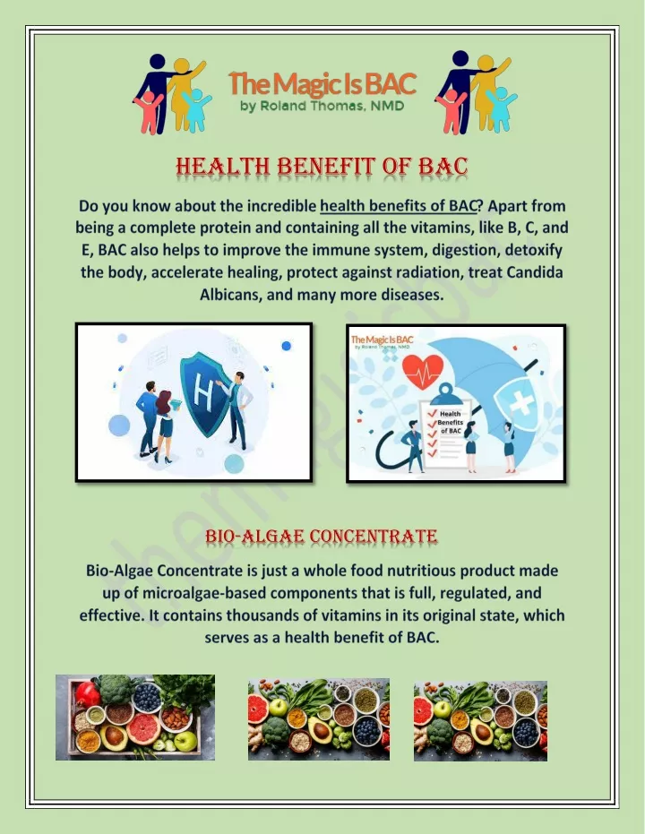 health benefit of bac
