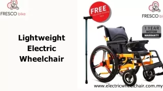 Lightweight electric wheelchair