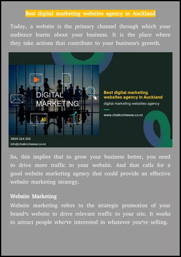 best digital marketing websites agency