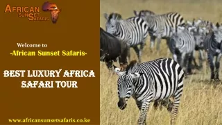 Best Luxury Africa Safari Tour