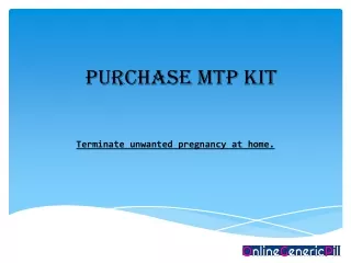 Purchase MTP kit online.