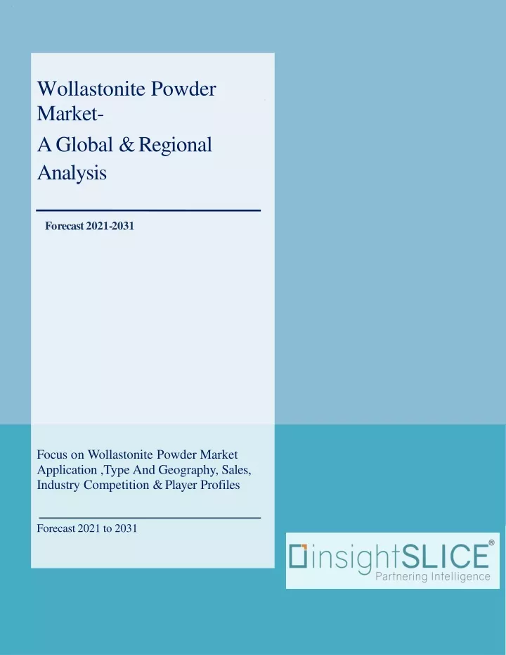 wollastonite powder market