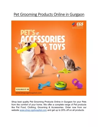 Pet Grooming Products Online in Gurgaon