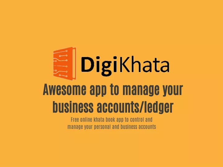 awesome app to manage your business accounts