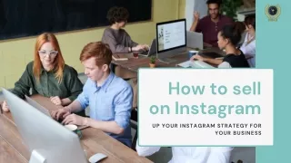How to sell on Instagram