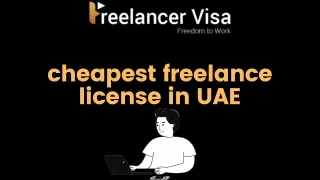 Cheapest Freelance License in UAE