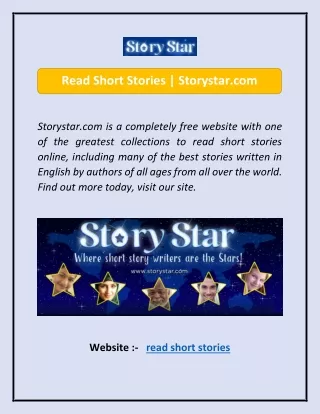 read short stories storystar com