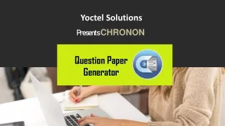 Question paper generator -  Easy method that works for all