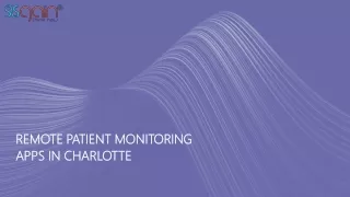 Remote Patient Monitoring apps in Charlotte