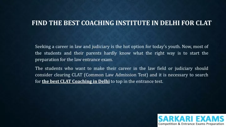 find the best coaching institute in delhi for clat
