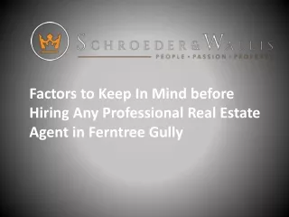 Real Estate Agent in Ferntree