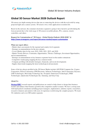 global 3d sensor industry analysis