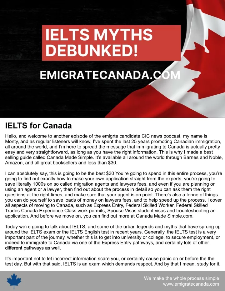 ielts for canada