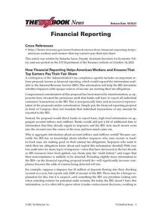 Financial Reporting