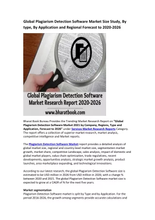 global plagiarism detection software market size