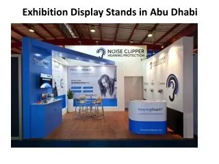 Exhibition Display Stands in Abu Dhabi