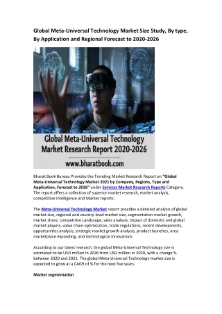 global meta universal technology market size