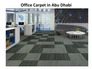 Office Carpets in Abu Dhabi