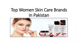 Top Women Skin Care Brands in Pakistan
