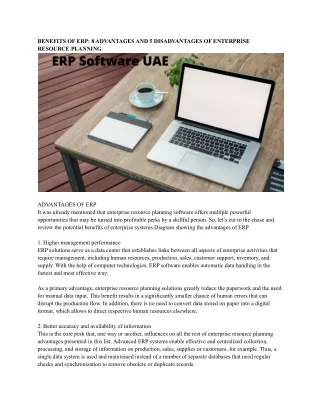 ERP Software UAE