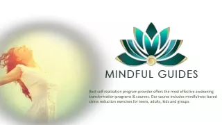 Mindfulness exercise for teens