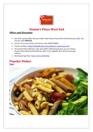 donini s pizza west end