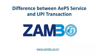 Difference between AePS Service and UPI Transaction