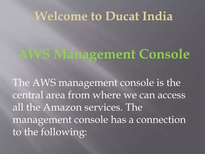 welcome to ducat india