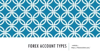 forex account types