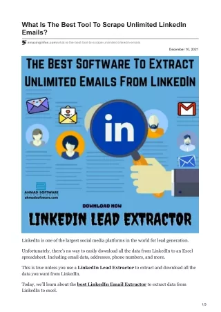 what is the best tool to scrape unlimited