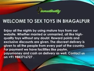 Sex Toys In Bhagalpur