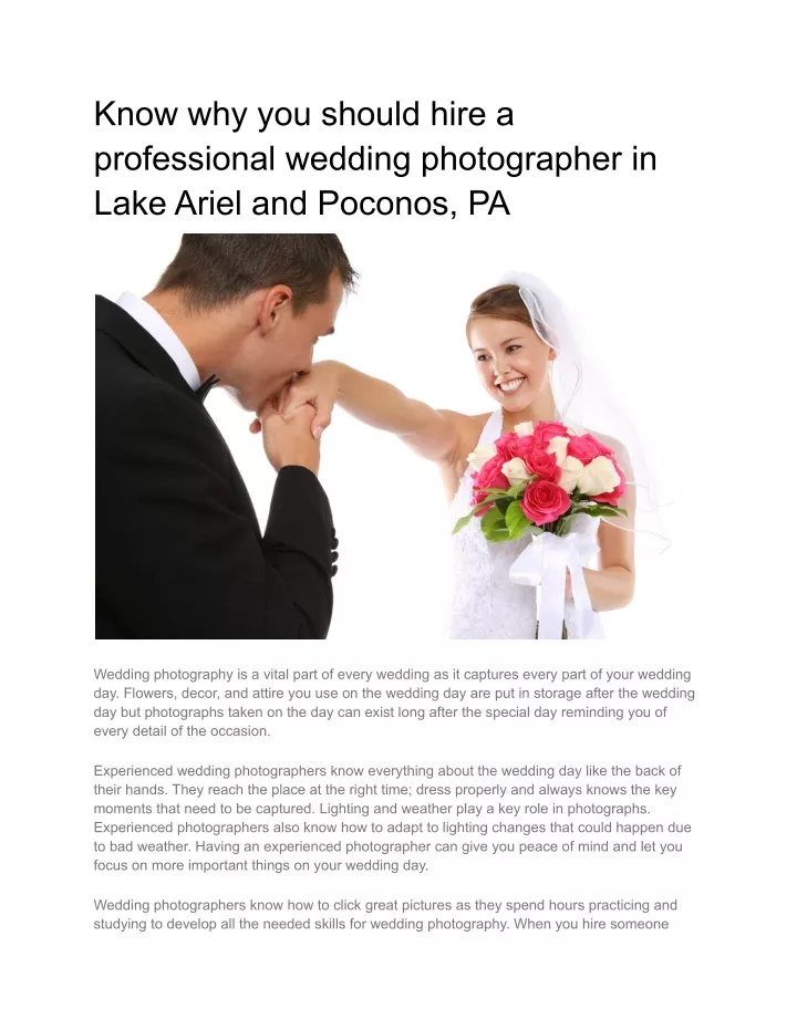 know why you should hire a professional wedding