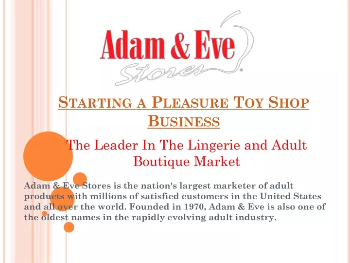 starting a pleasure toy shop business