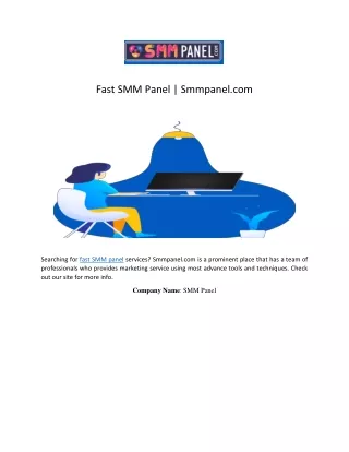 Fast SMM Panel | Smmpanel.com