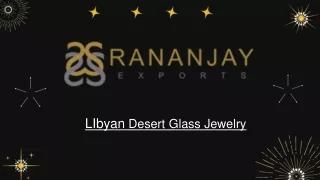 Libyan desert Glass Jewelry \ Gemstone Jewelry