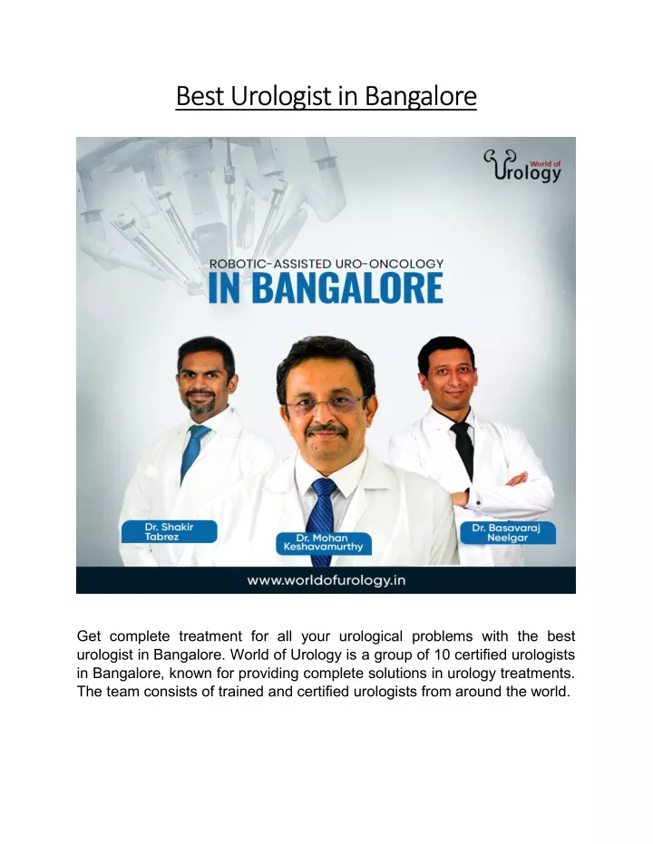 best urologist in bangalore best urologist