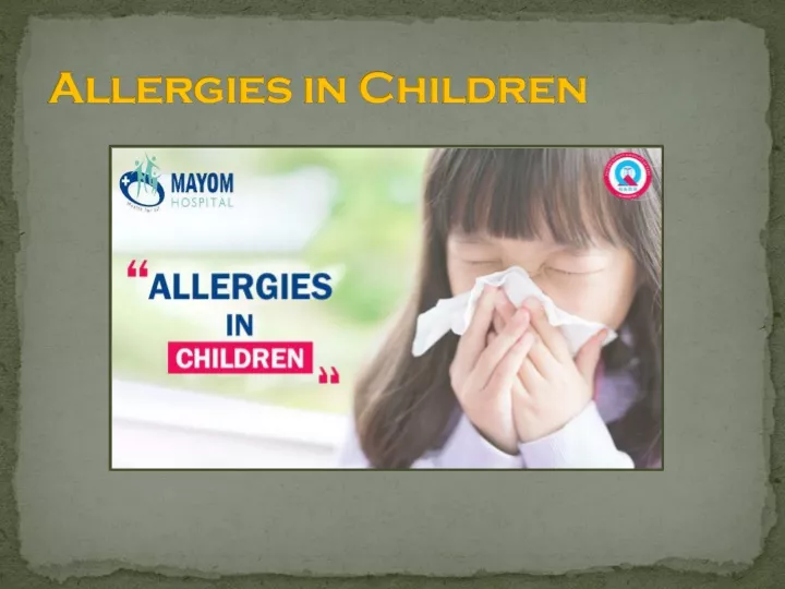 allergies in children
