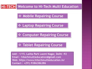 Computer hardware repairing course in Delhi