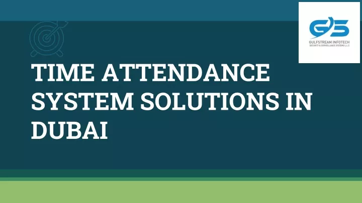 time attendance system solutions in dubai