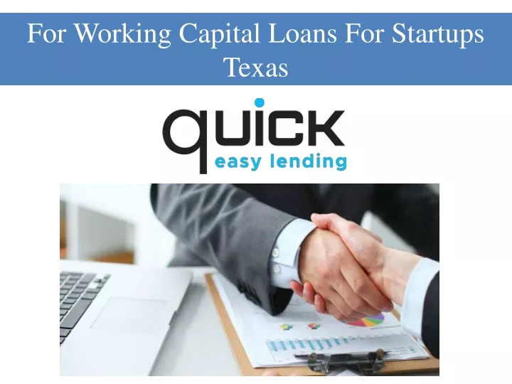 for working capital loans for startups texas