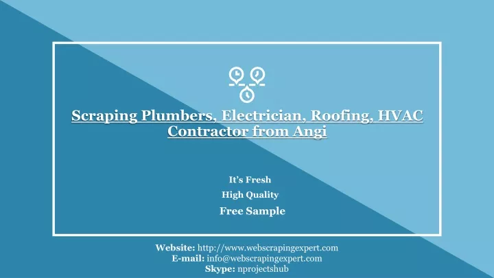 scraping plumbers electrician roofing hvac