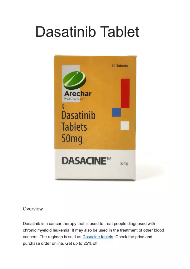 dasatinib tablet