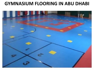 gymnasium flooring in abu dhabi