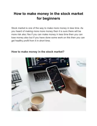 how to make money in the stock market