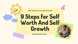 self worth and self growth