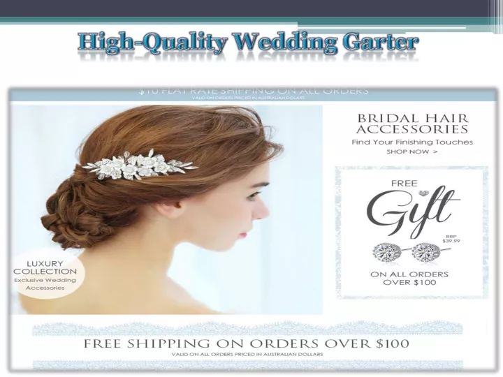 high quality wedding garter