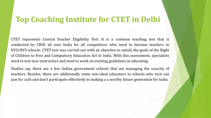 top coaching institute for ctet in delhi