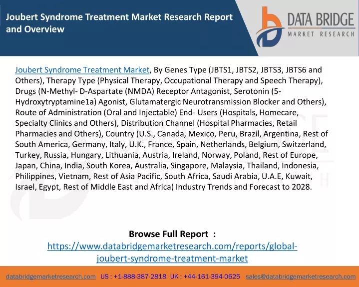joubert syndrome treatment market research report