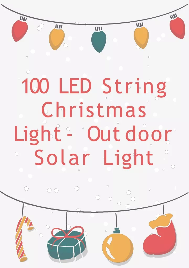 100 led string christmas